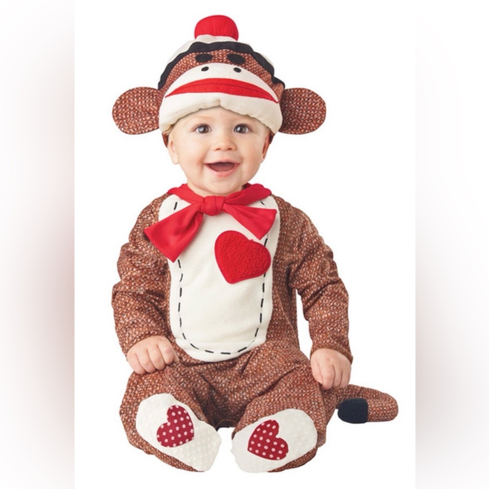 Way to celebrate Sock Monkey infant costume. NWT various sizes(wal3)